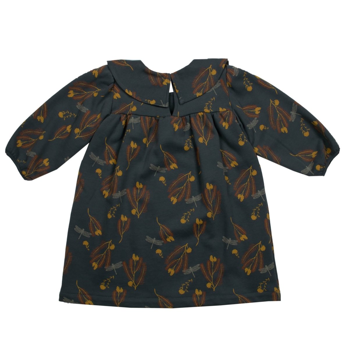 Fleece Relaxed Flower Baby Dress - Suuky Porto