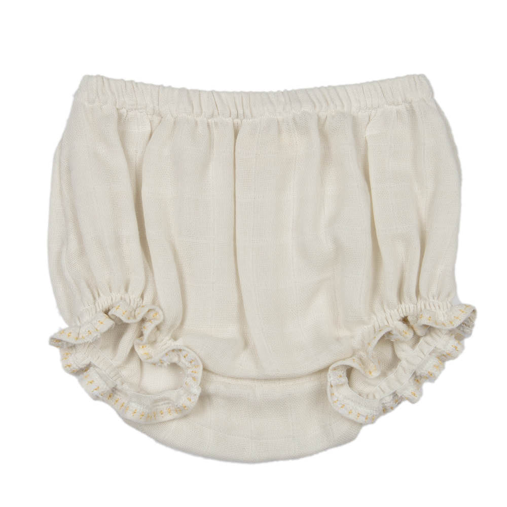 Gauze | Baby Girl Embroidered Set | Stone - Suuky Porto