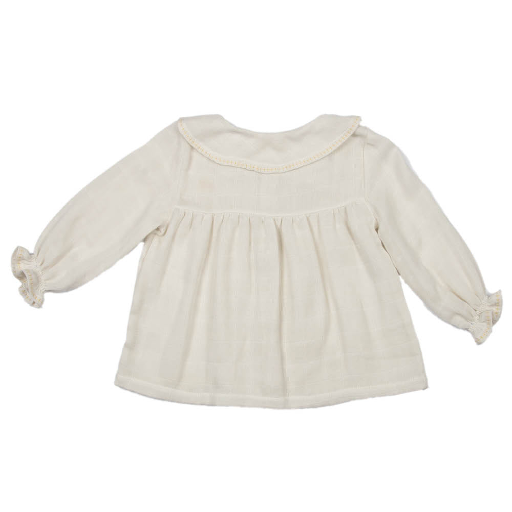 Gauze | Baby Girl Embroidered Set | Stone - Suuky Porto