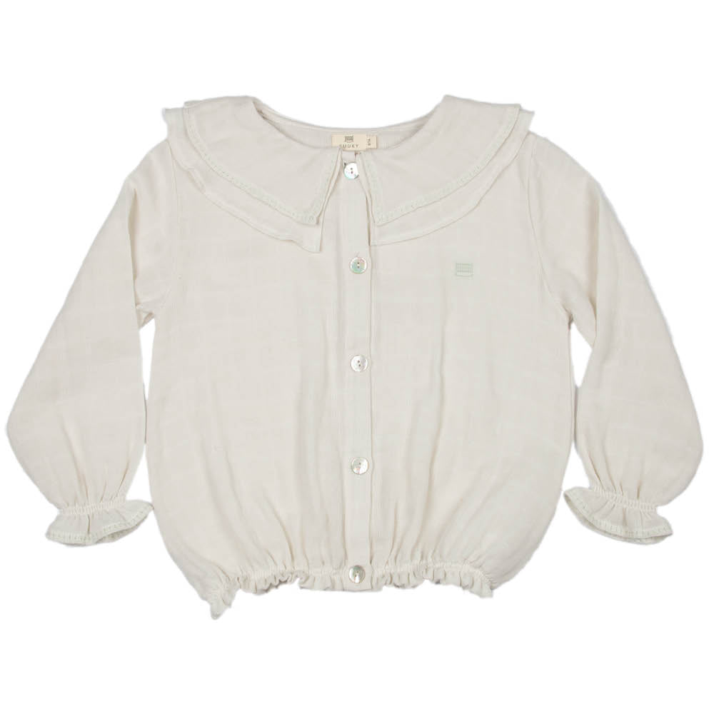 Gauze | Girl's Embroidered Set | Stone - Suuky Porto
