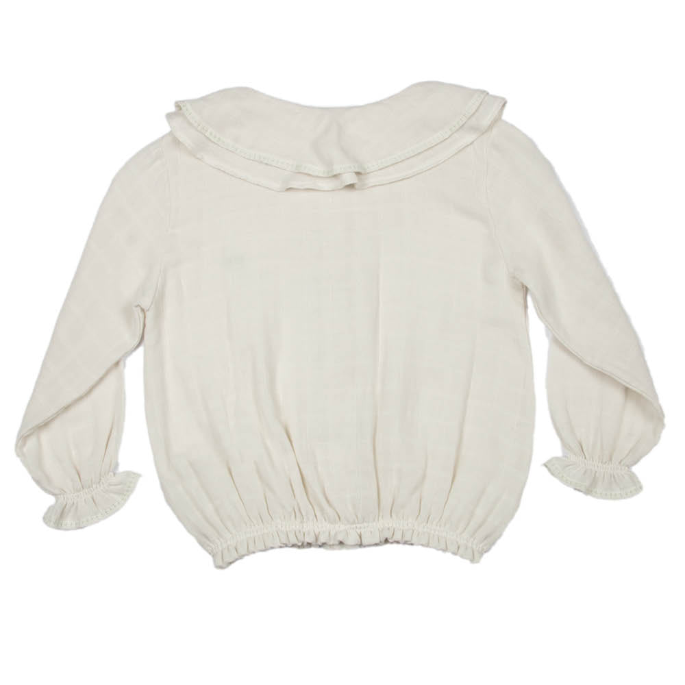 Gauze | Girl's Embroidered Set | Stone - Suuky Porto