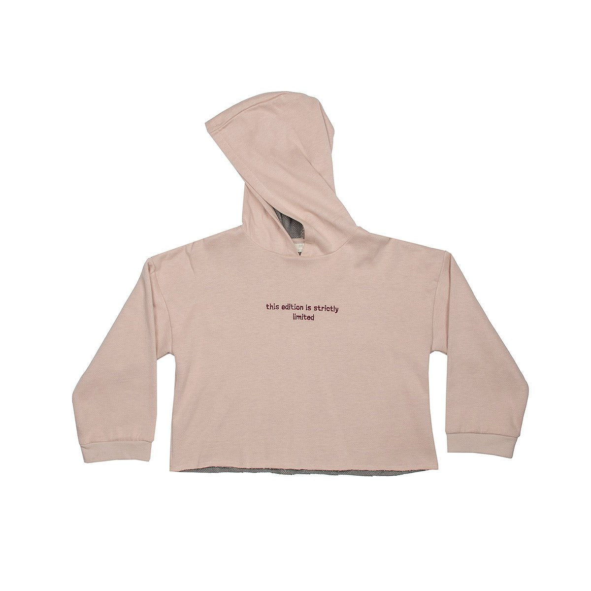 Interlock Oversized Powder Pink Hoodie Sweat - Tops Suuky Porto
