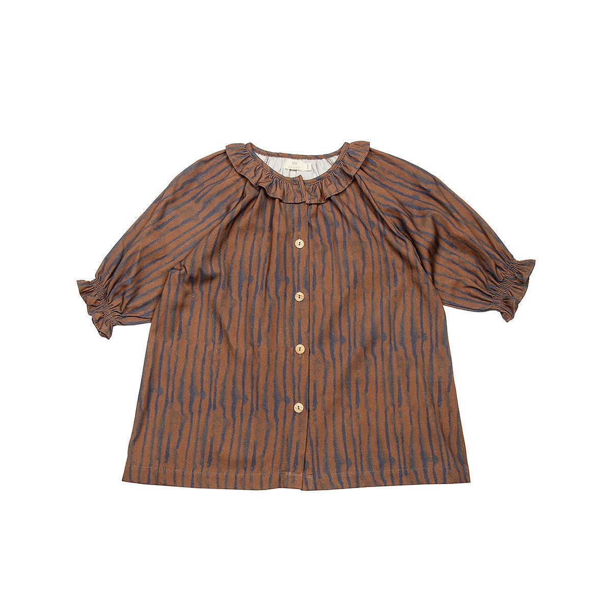 Irregular Stripes Ginger Baby Collar Dress - Dresses & Jumpsuits Suuky Porto