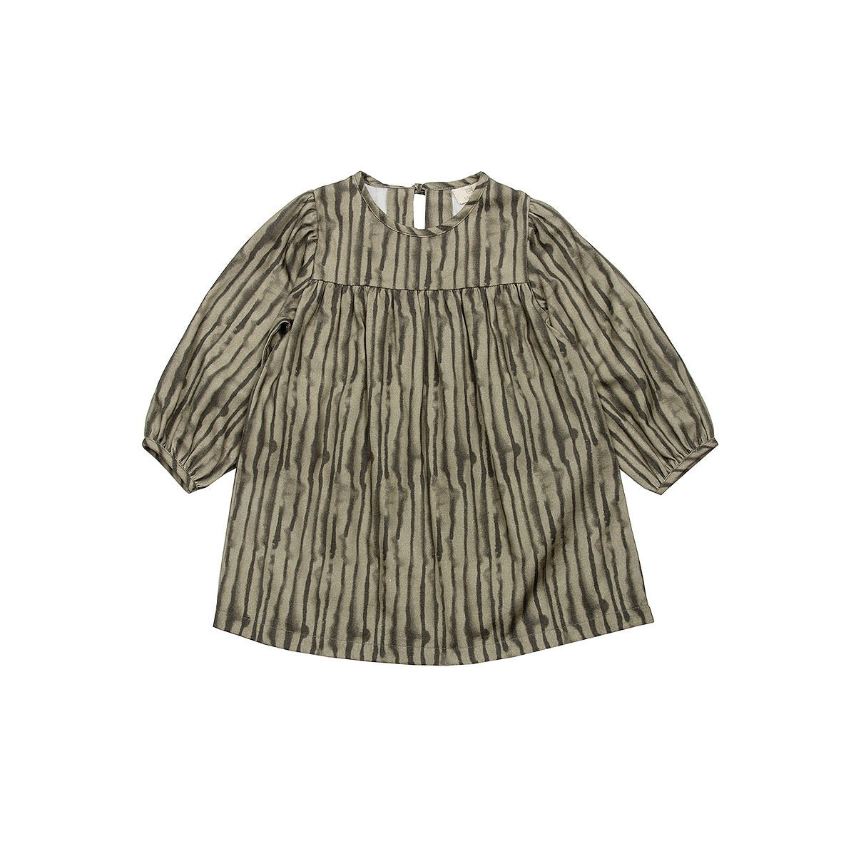 Irregular Stripes Silver Sage Baby Dress - Dresses & Jumpsuits Suuky Porto