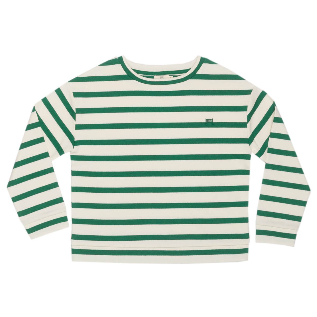 Ivory & Moss Stripe | Kid's Sweatshirt - Tops Suuky Porto