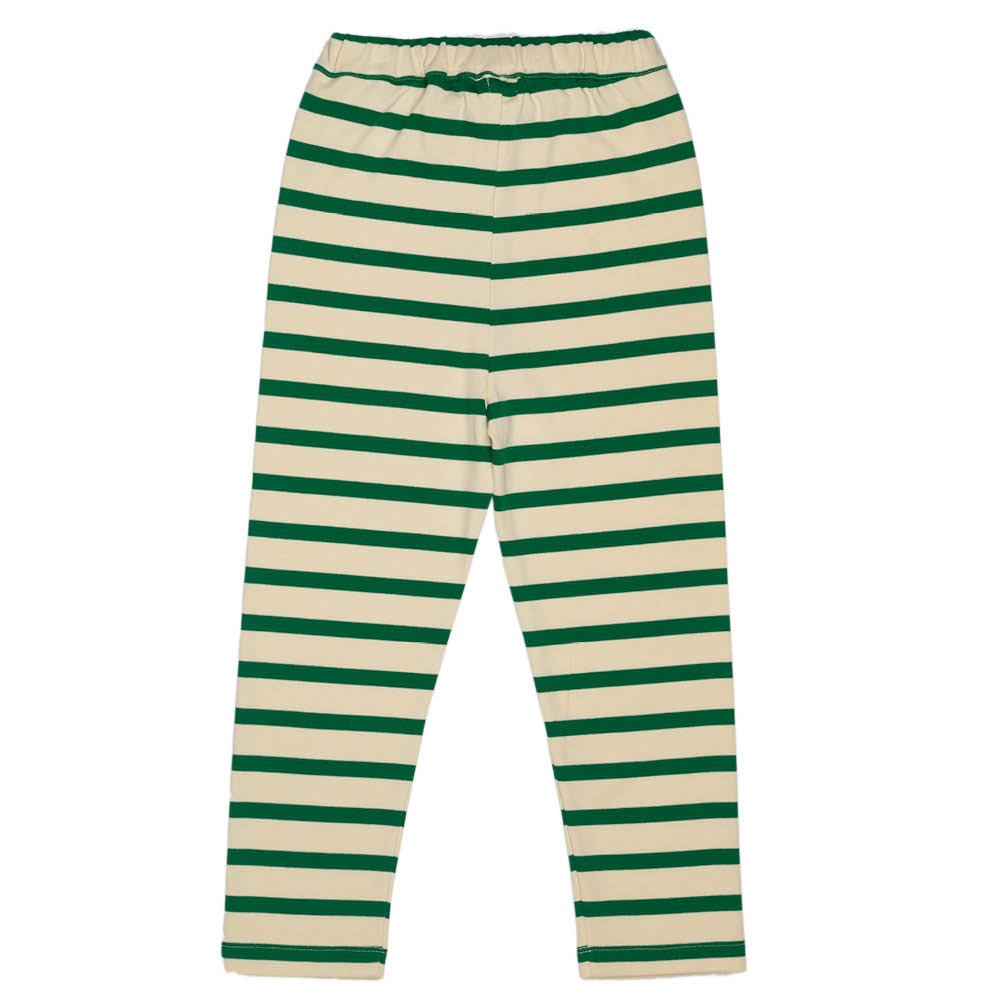 Ivory & Moss Stripe | Kid's T & Pant Set - Sets Suuky Porto