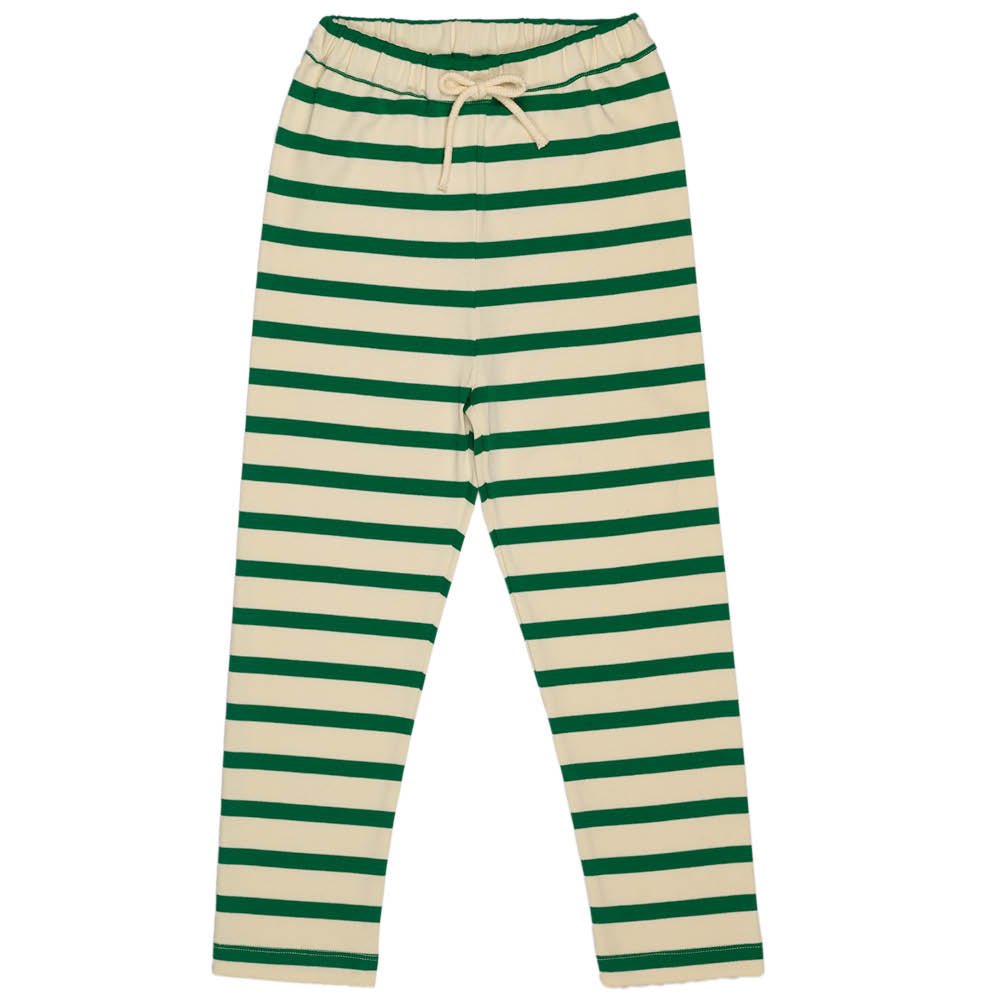 Ivory & Moss Stripe | Kid's T & Pant Set - Sets Suuky Porto