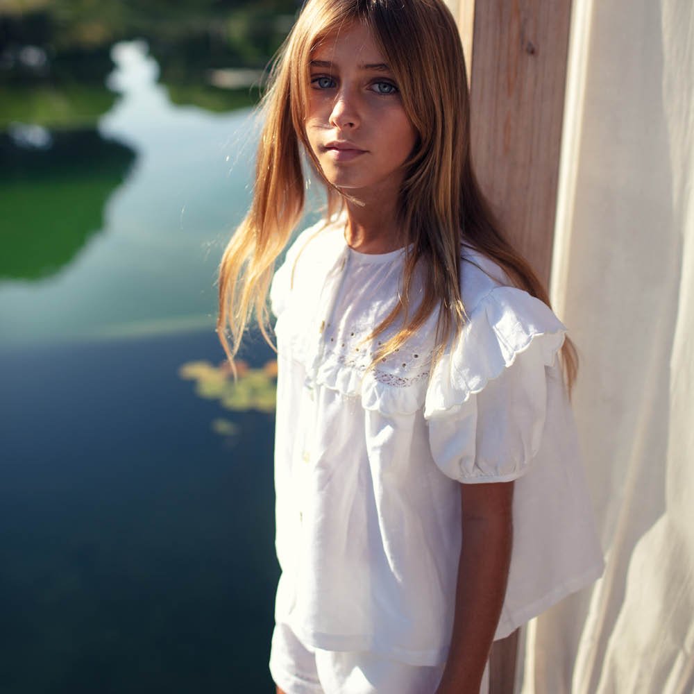 Lace Linen | Girl's Set Dove - Sets Suuky Porto