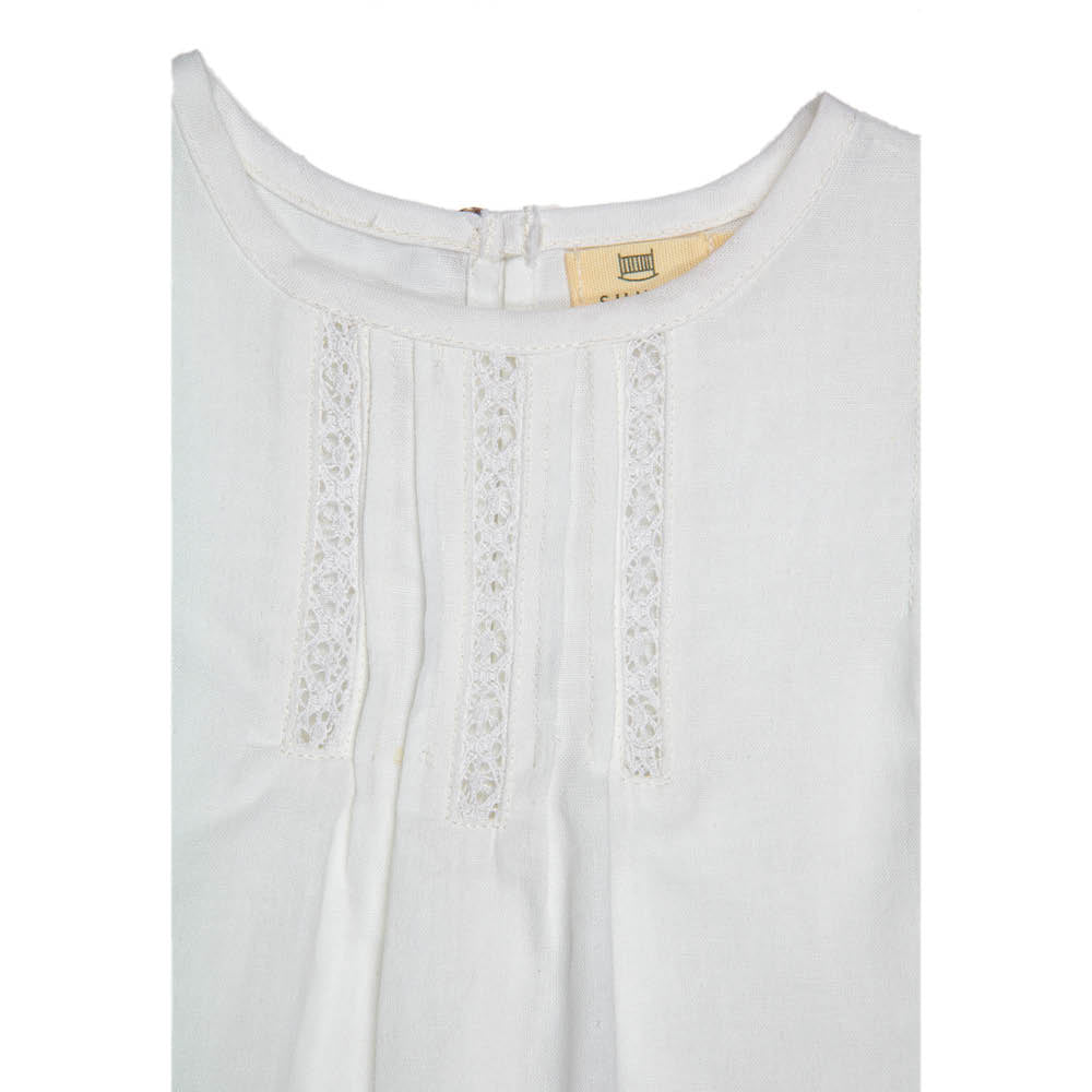 Lace Linen | Romper Dove - Rompers Suuky Porto