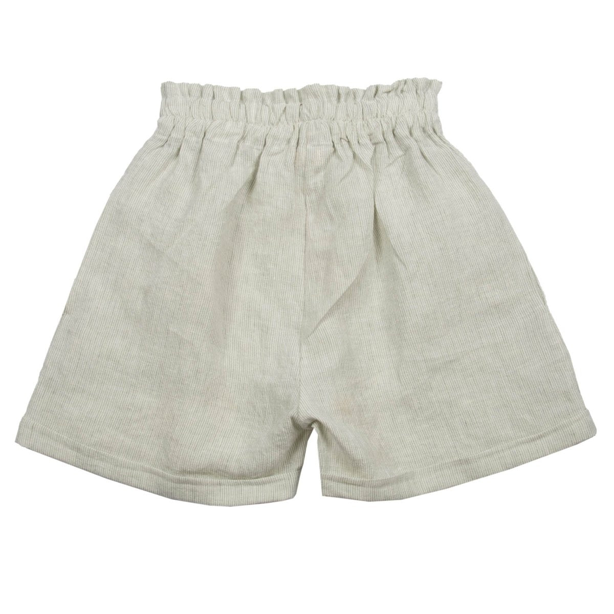 Linen Small Stripes Shorts - Suuky Porto