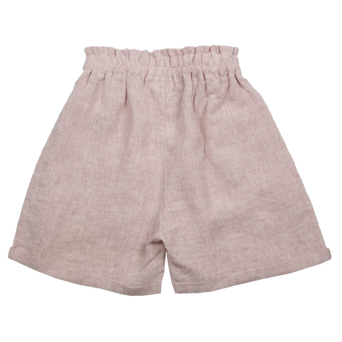 Linen Small Stripes Shorts - Suuky Porto