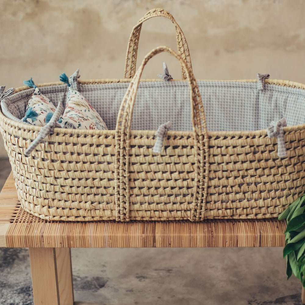 Moses Basket Set Pied-de-Poule - Moses Suuky Porto
