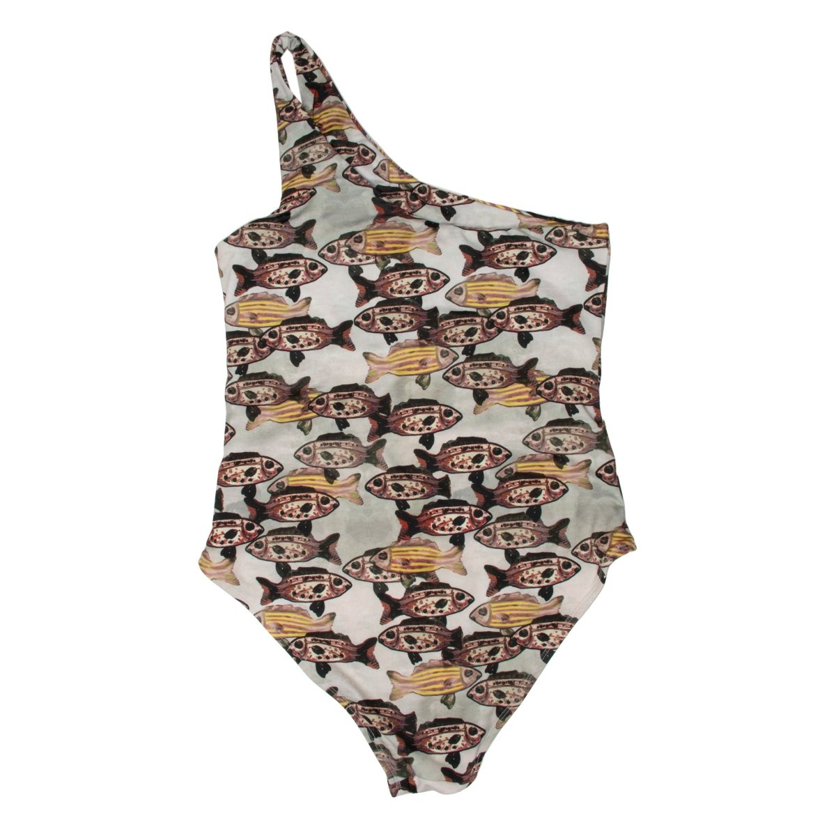 One Shoulder Fish Swimsuit Woman - Suuky Porto