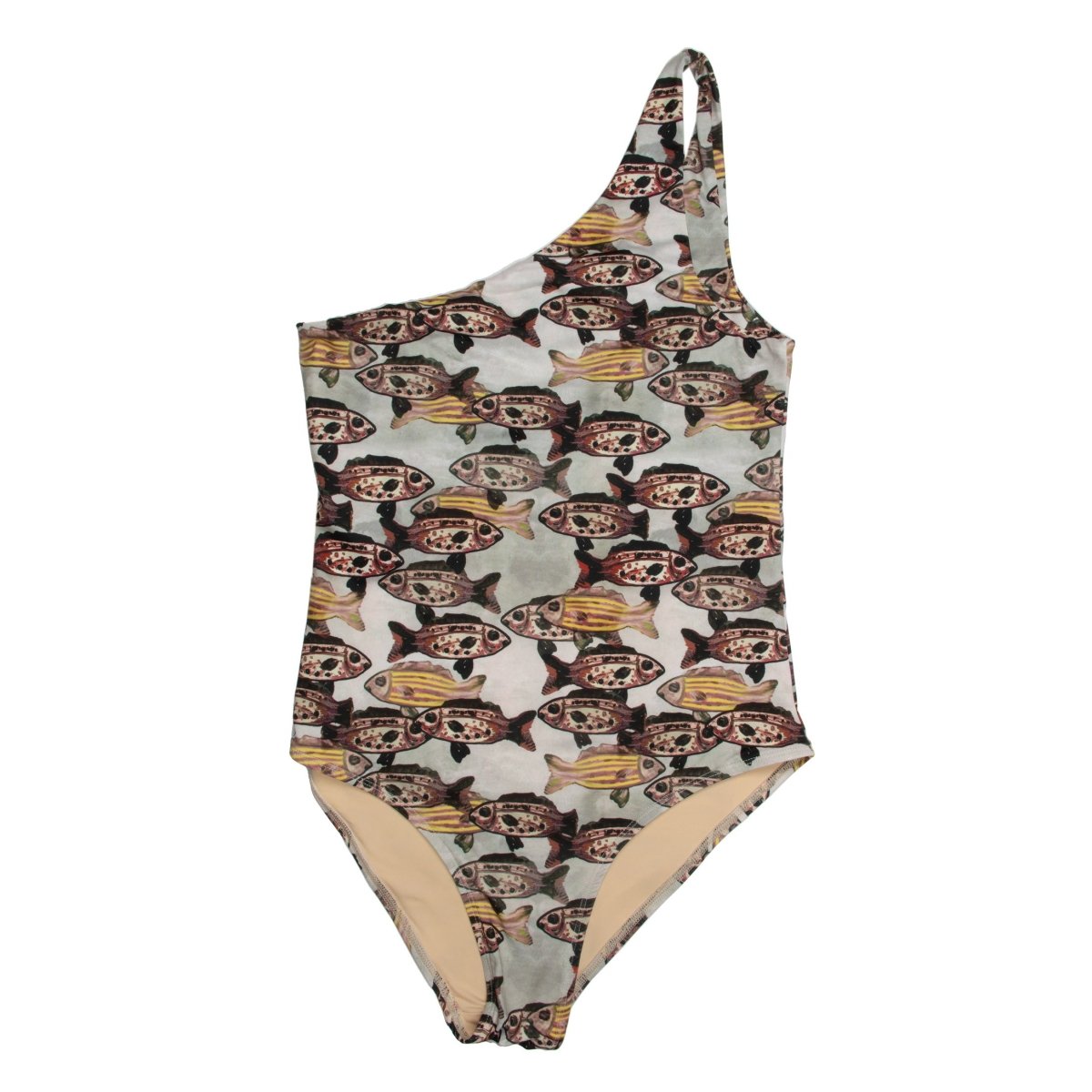 One Shoulder Fish Swimsuit Woman - Suuky Porto