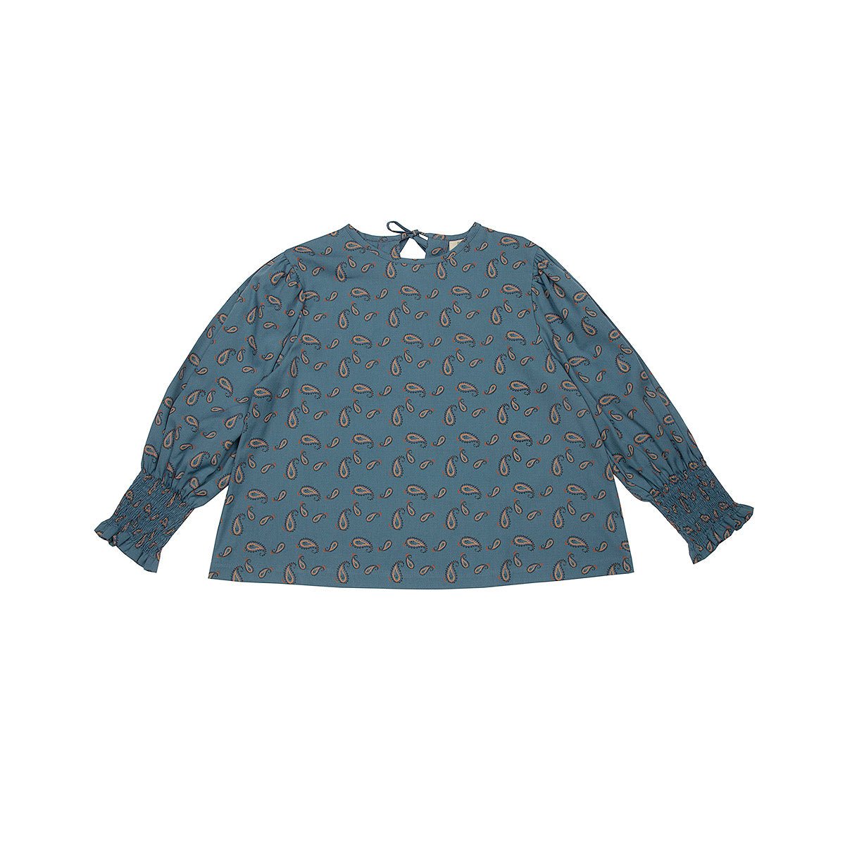Paisley China Blue Elasticated Blouse - Tops Suuky Porto