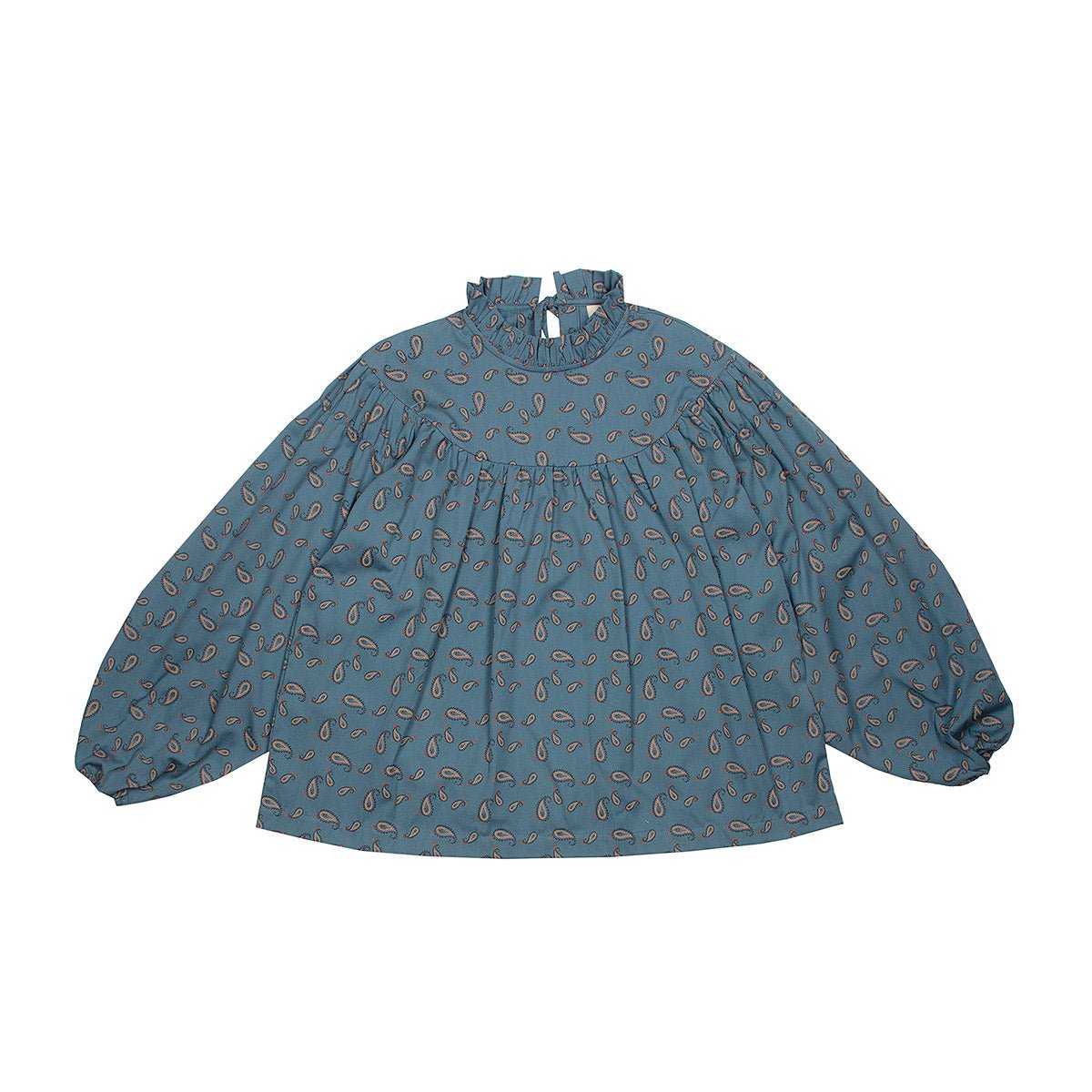 Paisley Elasticated China Blue Woman Tunic - Tops Suuky Porto