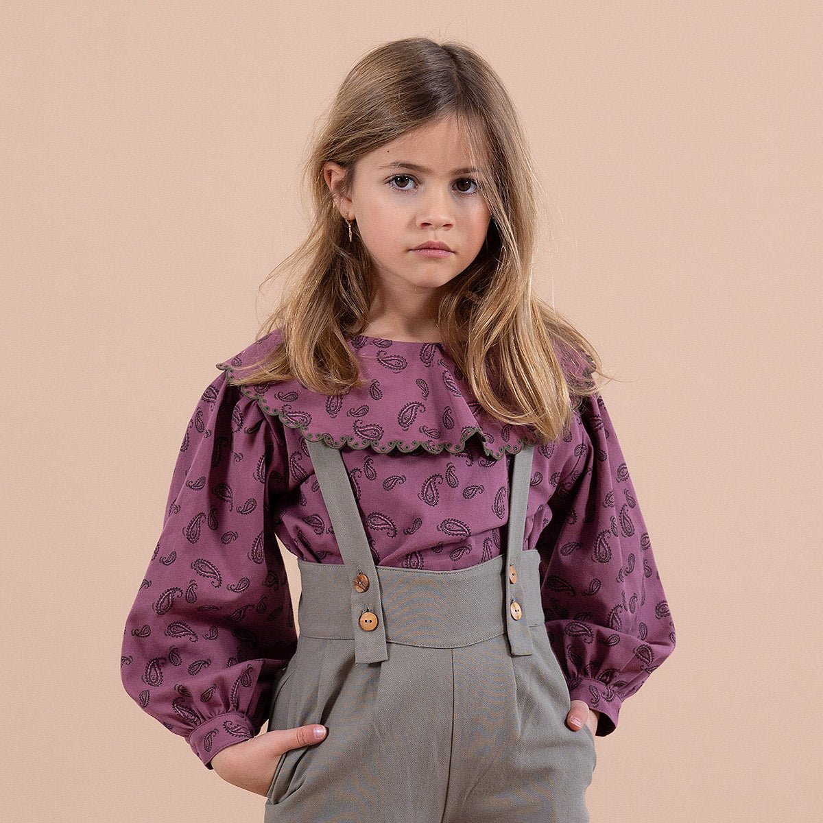 Paisley Plum Blouse - Tops Suuky Porto