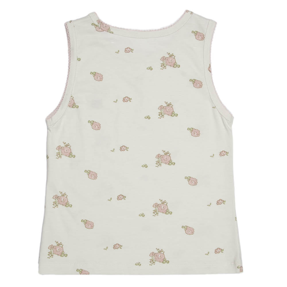 Peoney Flower Print | Girl's Jersey Set - Sets Suuky Porto