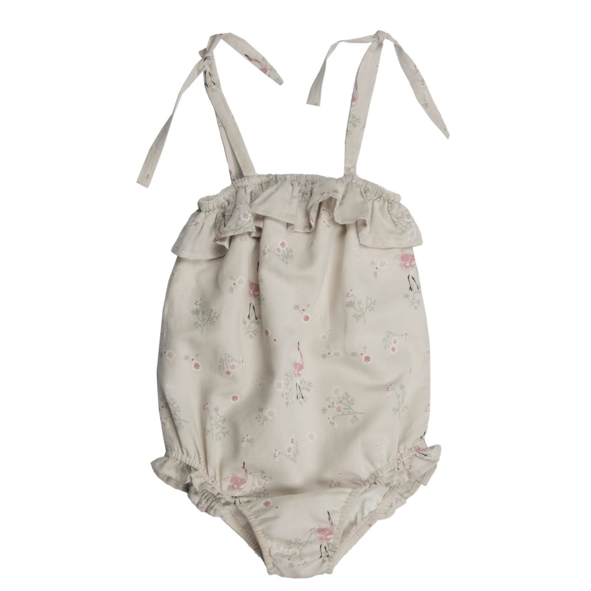 Printed Linen Swimsuit - Suuky Porto