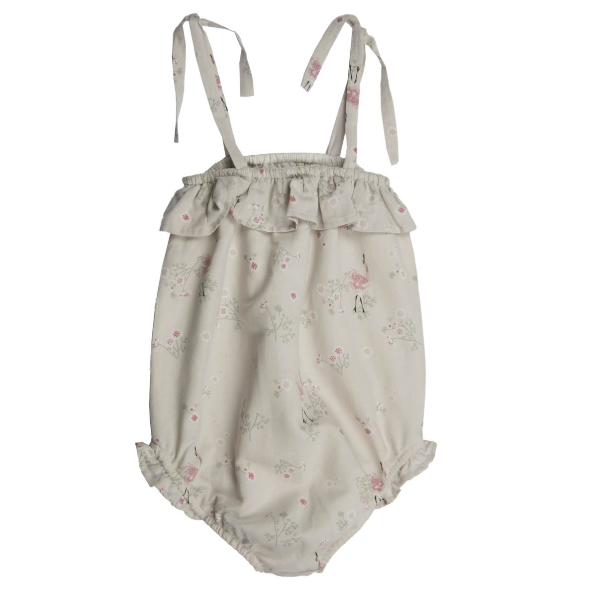 Printed Linen Swimsuit - Suuky Porto