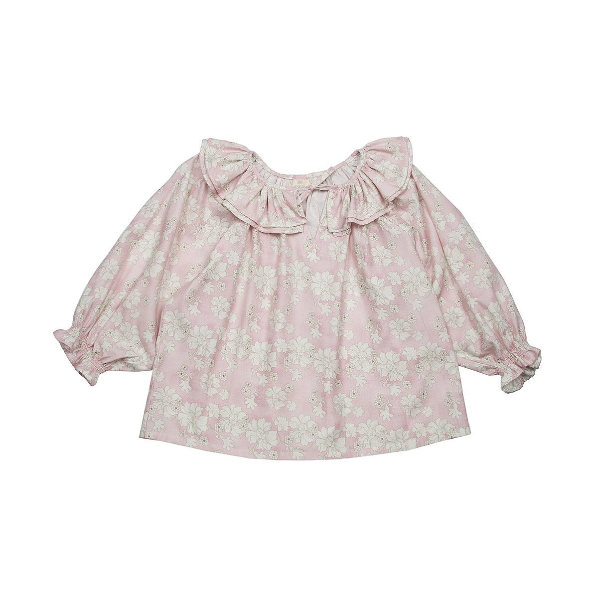 Saten Rose Collar Blouse - Tops Suuky Porto