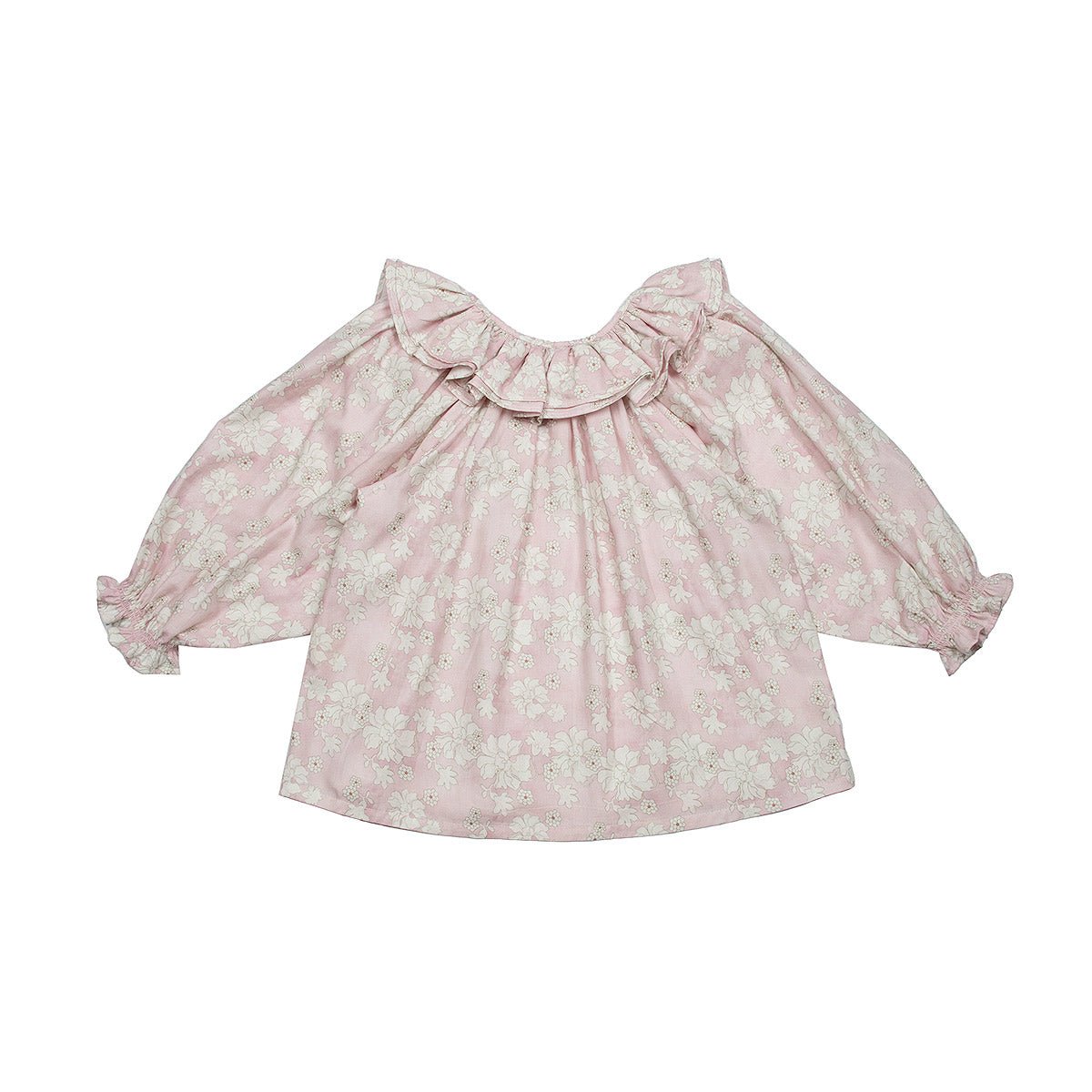 Saten Rose Collar Blouse - Tops Suuky Porto