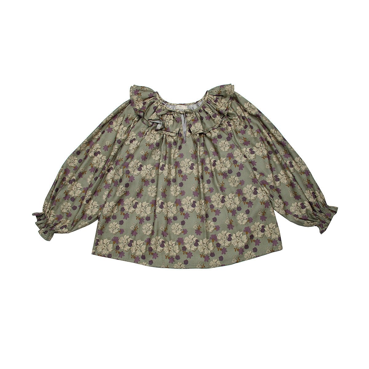Saten Sage Collar Blouse - Tops Suuky Porto
