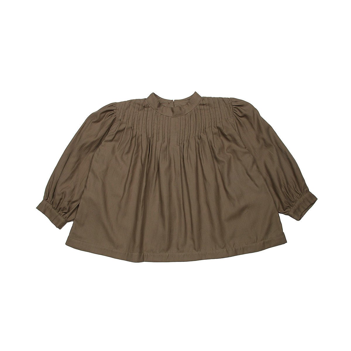 Saten Turtle Pleated Blouse - Tops Suuky Porto