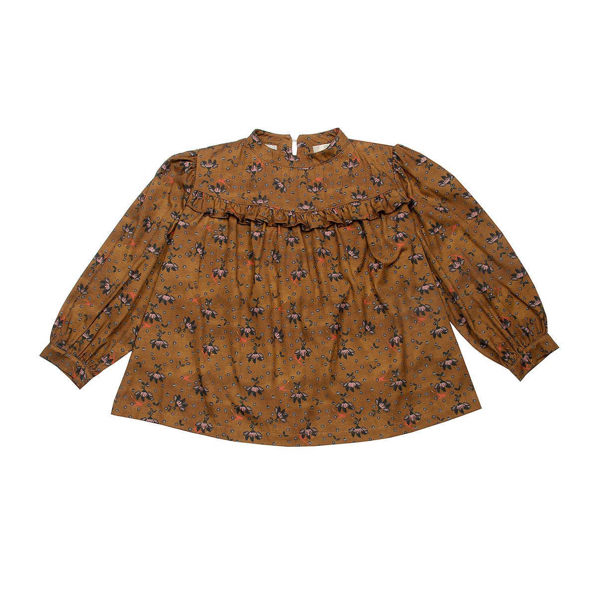 Soft Cotton Flowers & Birds Padded Blouse - Tops Suuky Porto