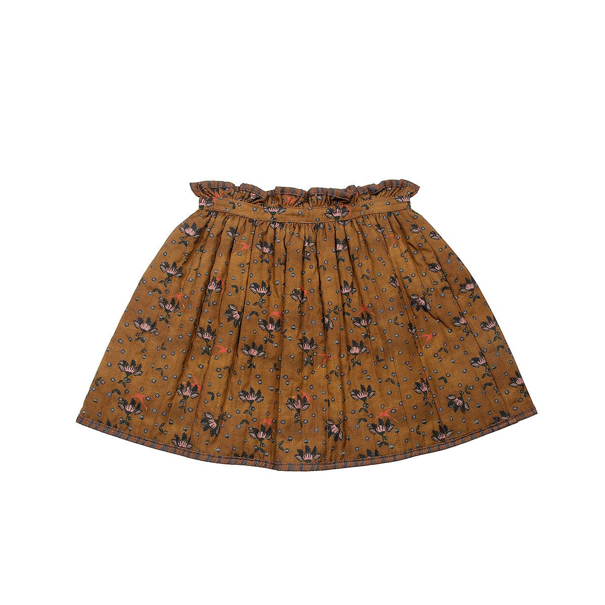 Soft Cotton Padded Flowers & Birds Mini Skirt - Bottoms Suuky Porto