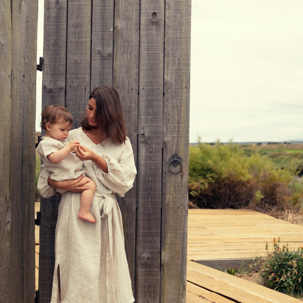 Soft Linen Baby Romper - Suuky Porto