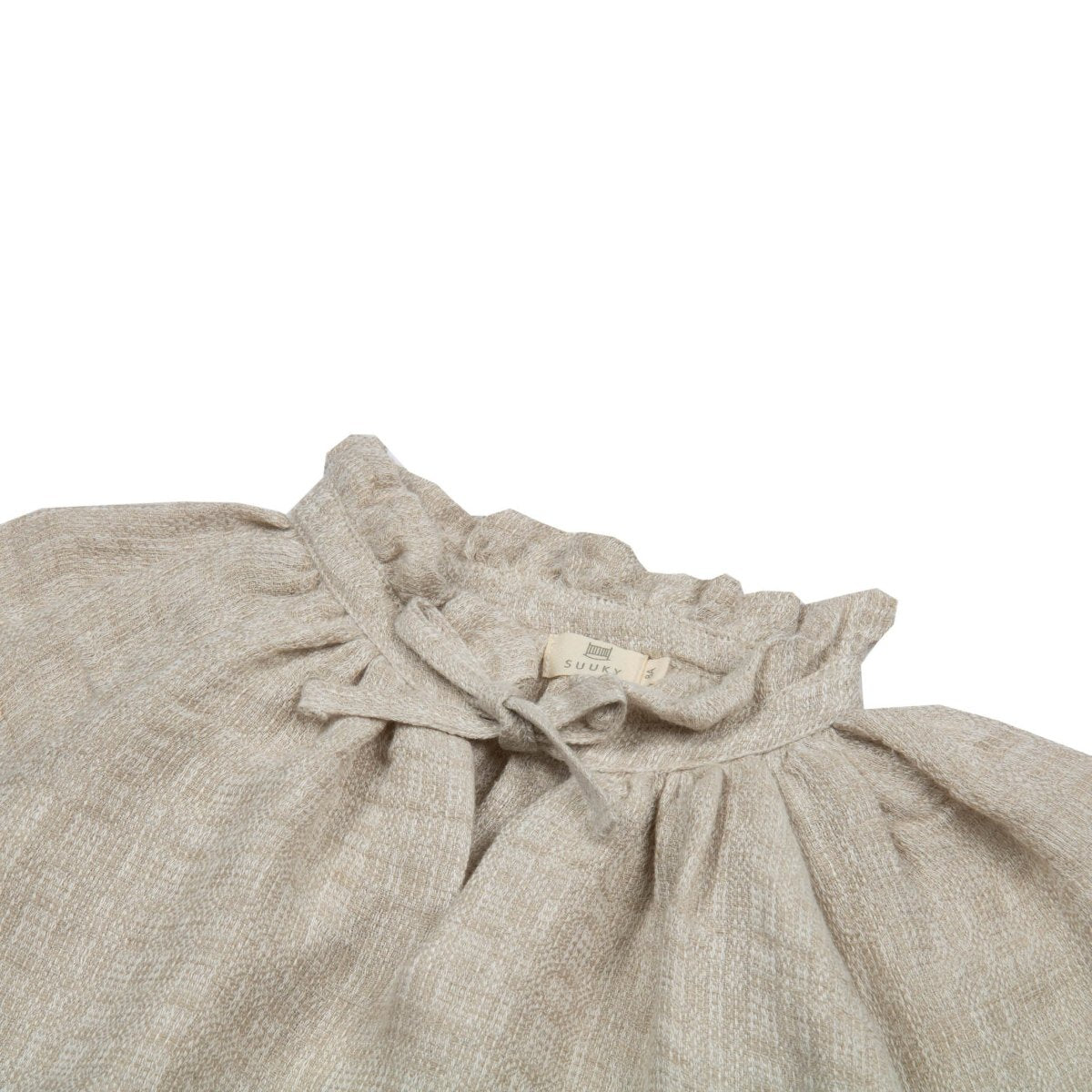 Soft Linen Puff Sleeve Blouse - Suuky Porto