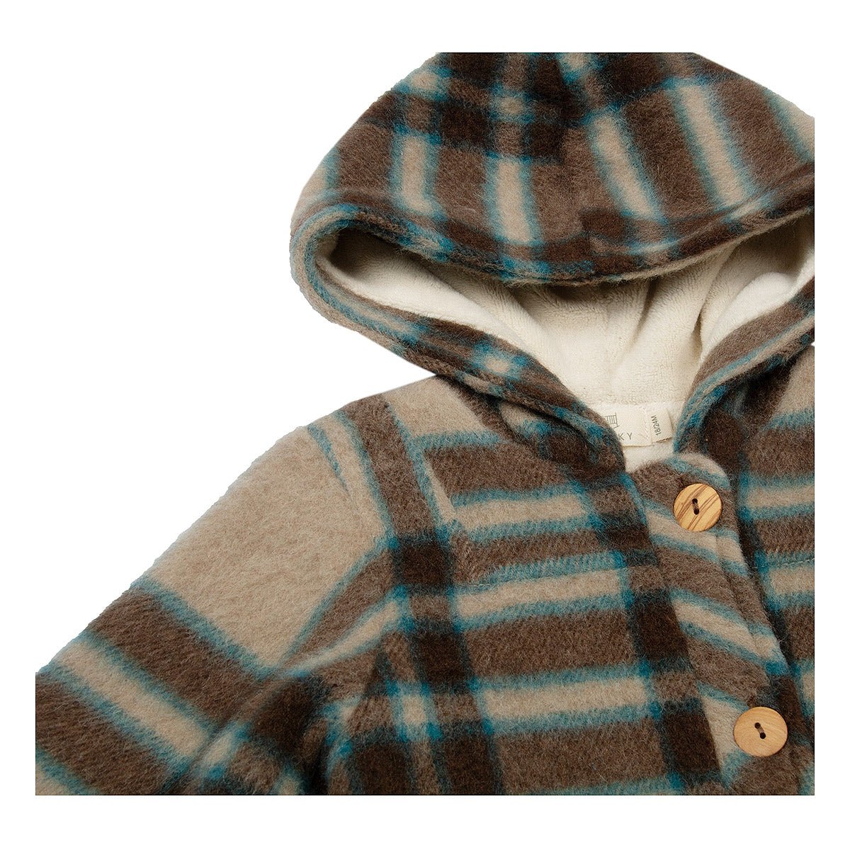 Soft Plaid Check Baby Jacket - Jackets & Kimonos Suuky Porto