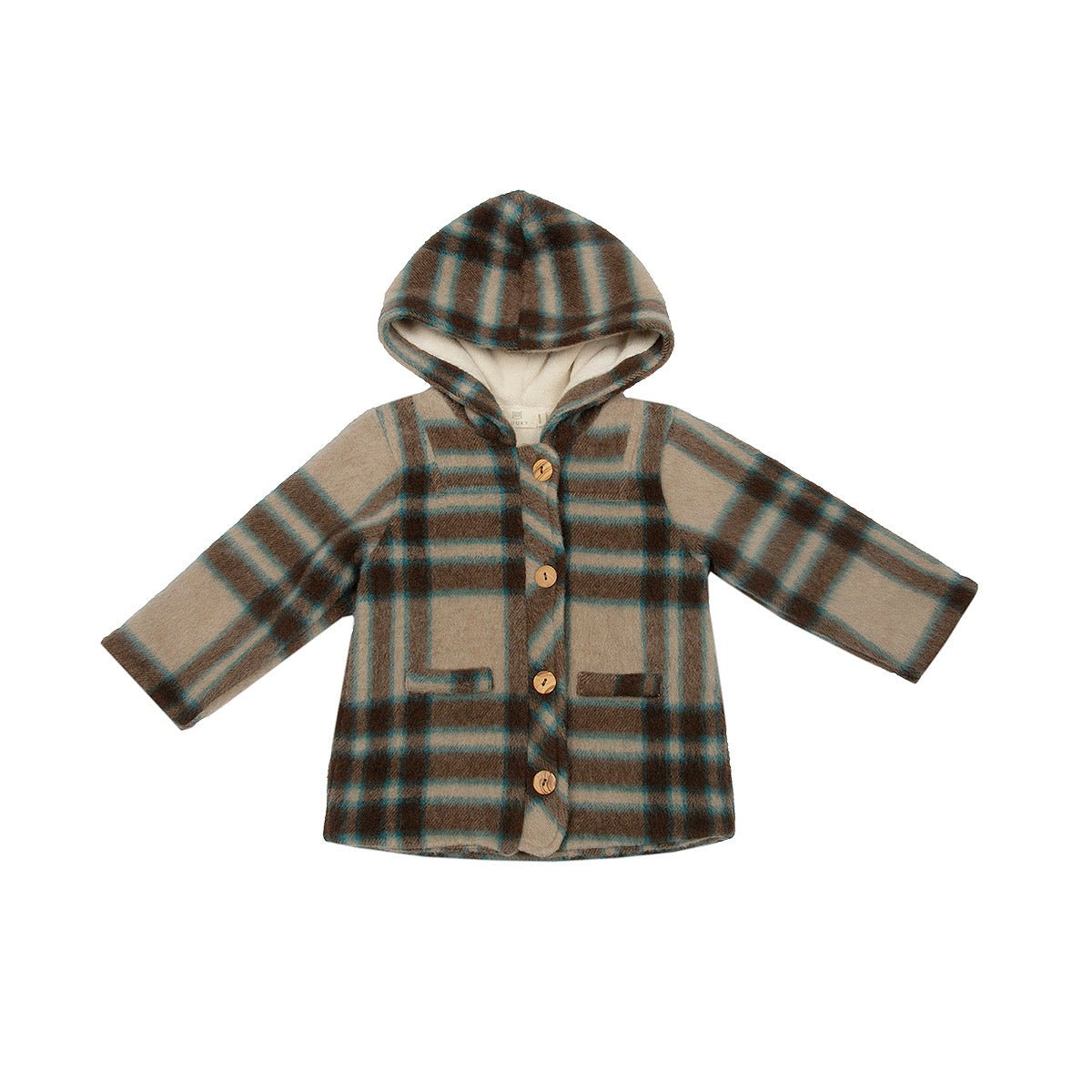 Soft Plaid Check Baby Jacket - Jackets & Kimonos Suuky Porto