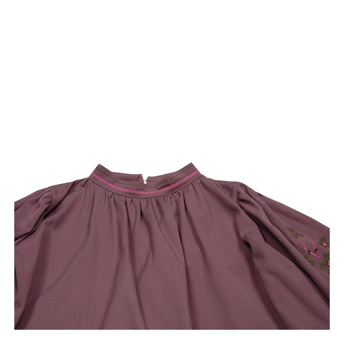 Soft Plum Embroidered Blouse - Tops Suuky Porto