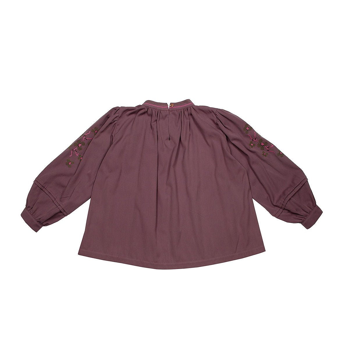 Soft Plum Embroidered Blouse - Tops Suuky Porto