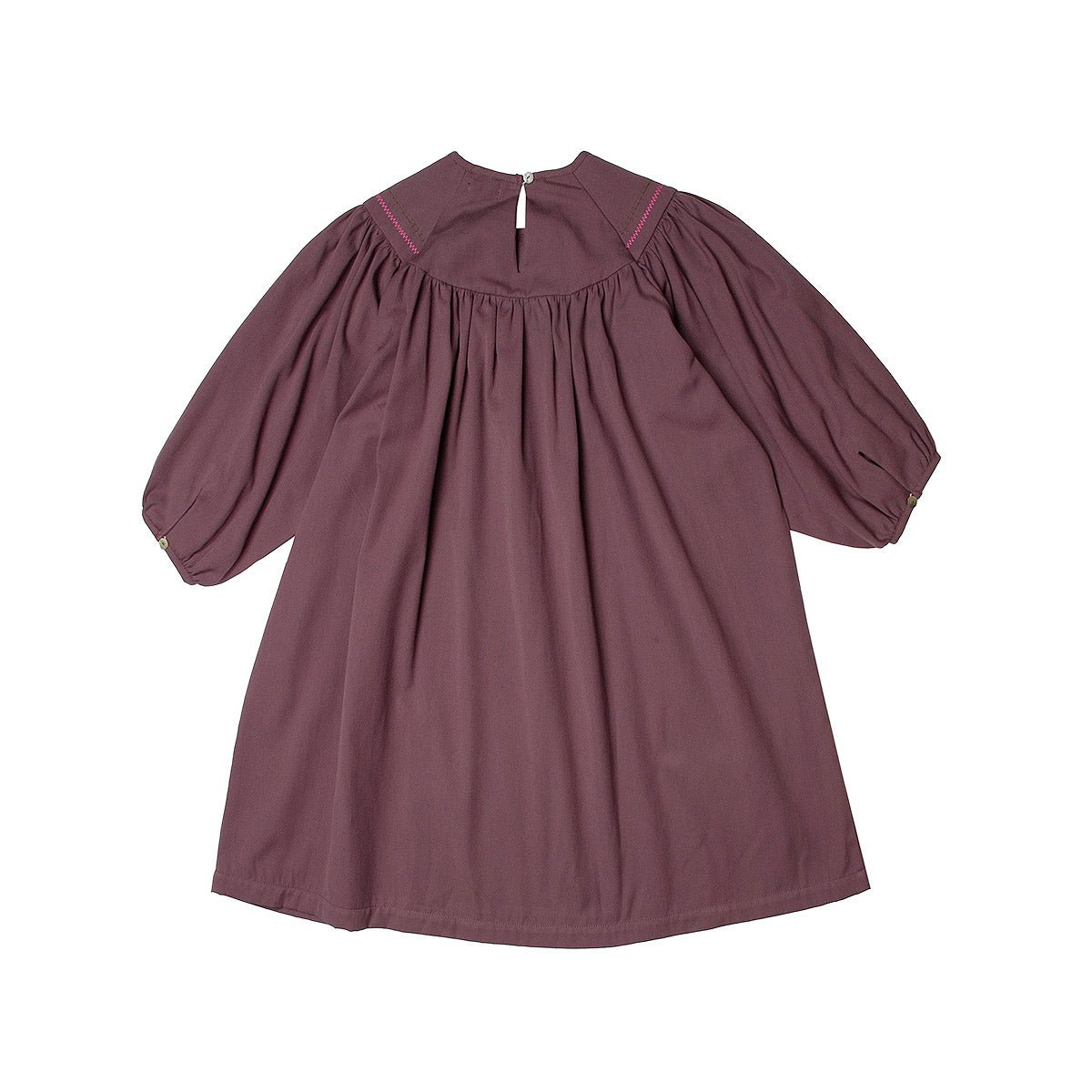 Soft Plum Embroidered Dress - Dresses & Jumpsuits Suuky Porto