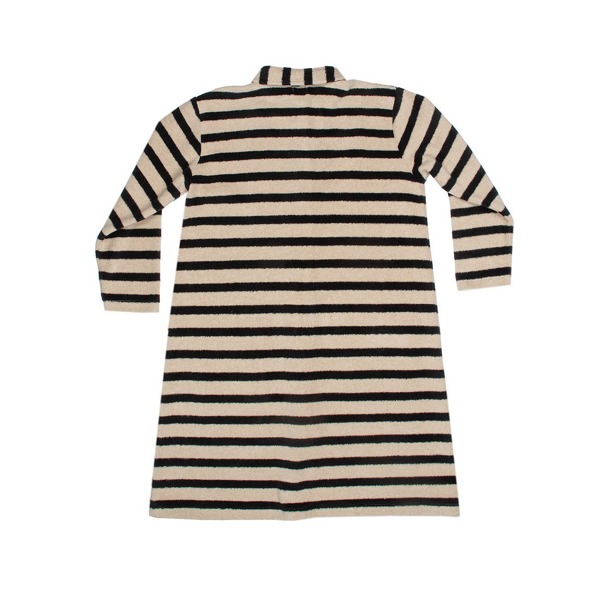 Soft Stripes Oatmeal & Black Dress - Dresses & Jumpsuits Suuky Porto