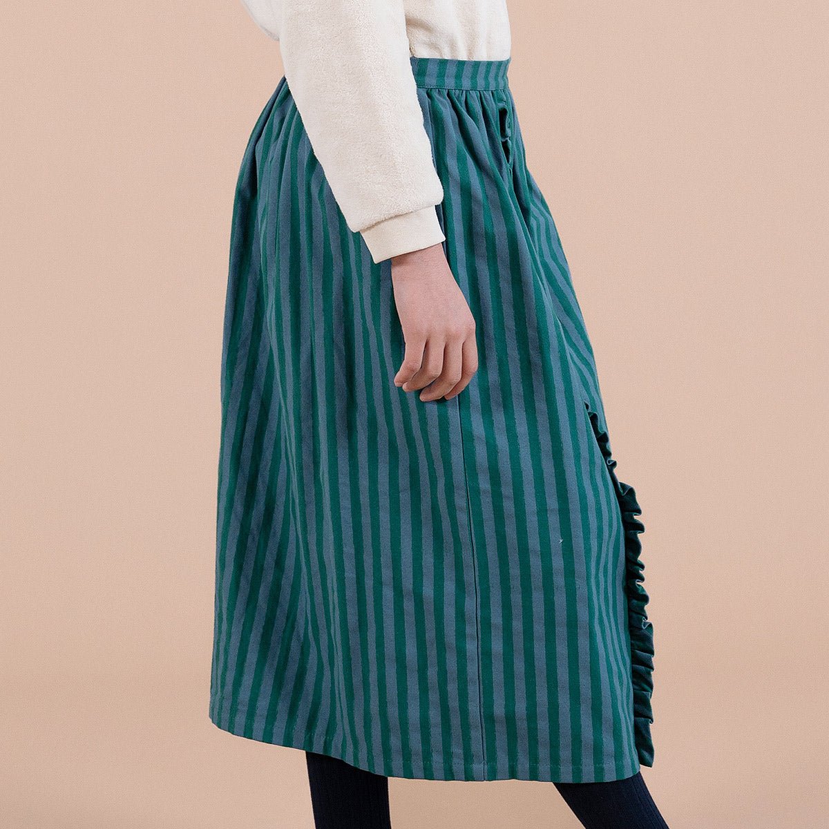 Soft Twill Artic & Galapagos Frill Skirt - Bottoms Suuky Porto