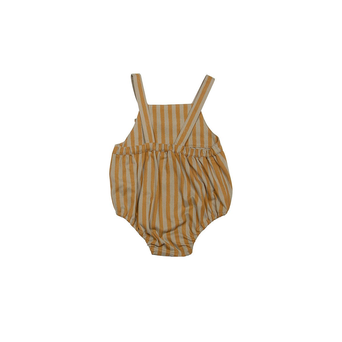 Soft Twill Silver Sage & Golden Brown Baby Overall - Overalls Suuky Porto