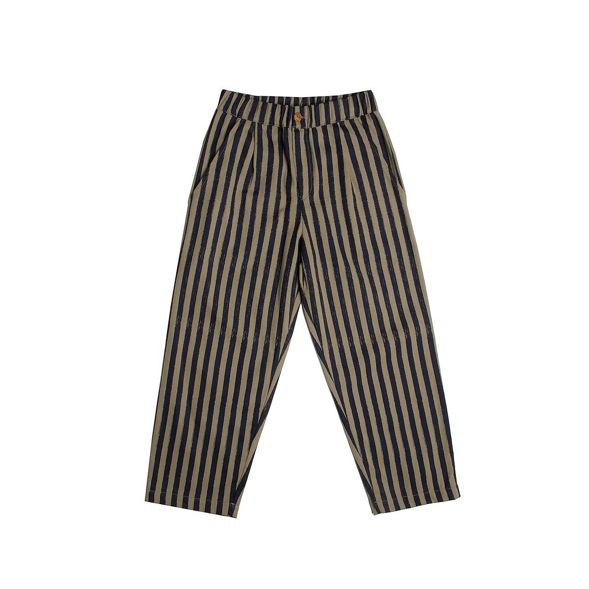 Soft Twill Silver Sage & Polar Navy Trousers - Bottoms Suuky Porto