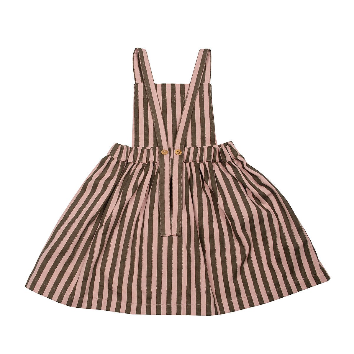 Soft Twill Turtle & Rose Tan Baby Dress - Dresses & Jumpsuits Suuky Porto