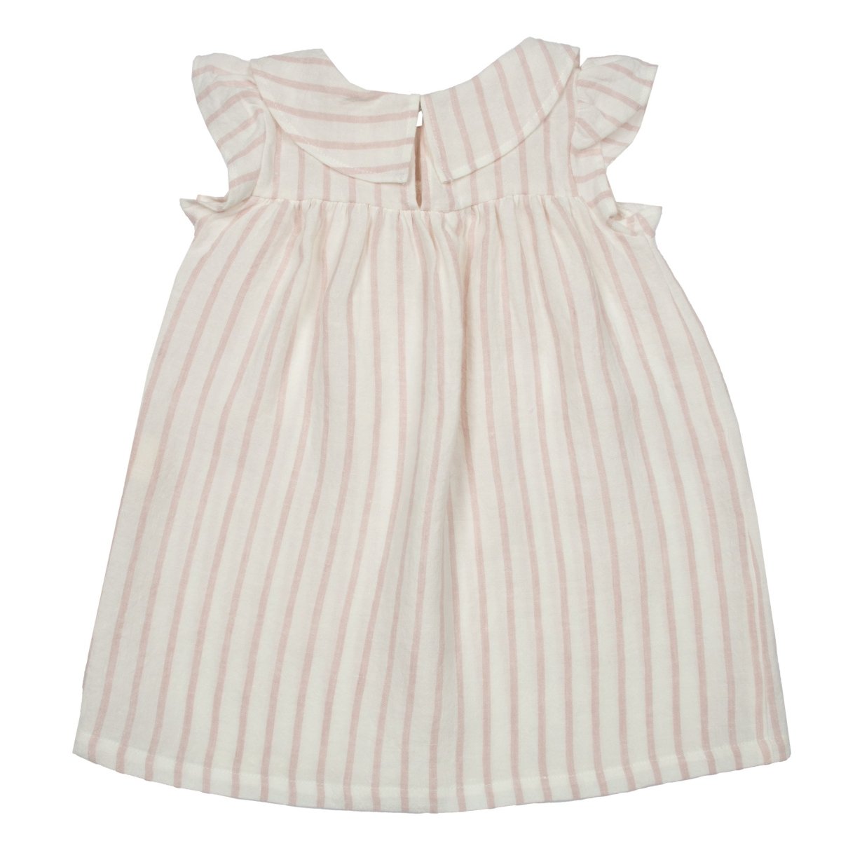 Striped Linen Baby Dress Set - Suuky Porto