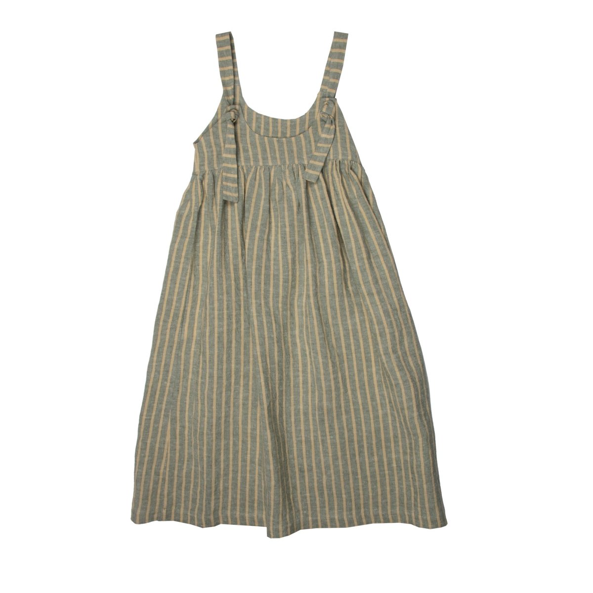 Striped Linen Dress - Suuky Porto