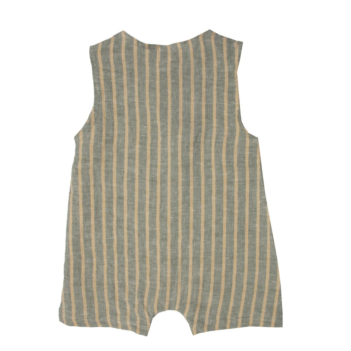 Striped Linen Overall - Suuky Porto