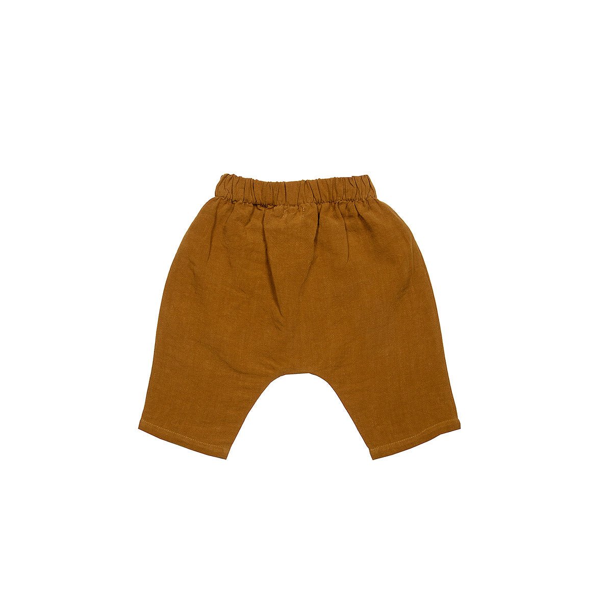 Suuky Golden Brown Linen Baby Pants - Bottoms Suuky Porto