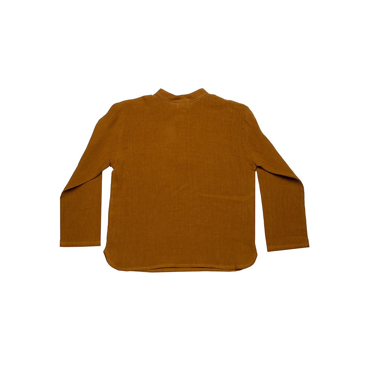 Suuky Golden Brown Linen Shirt - Tops Suuky Porto