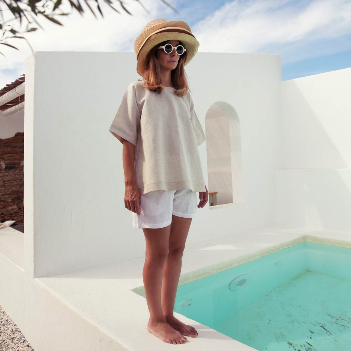 Suuky Linen | Woman's Tunic - Tops Suuky Porto