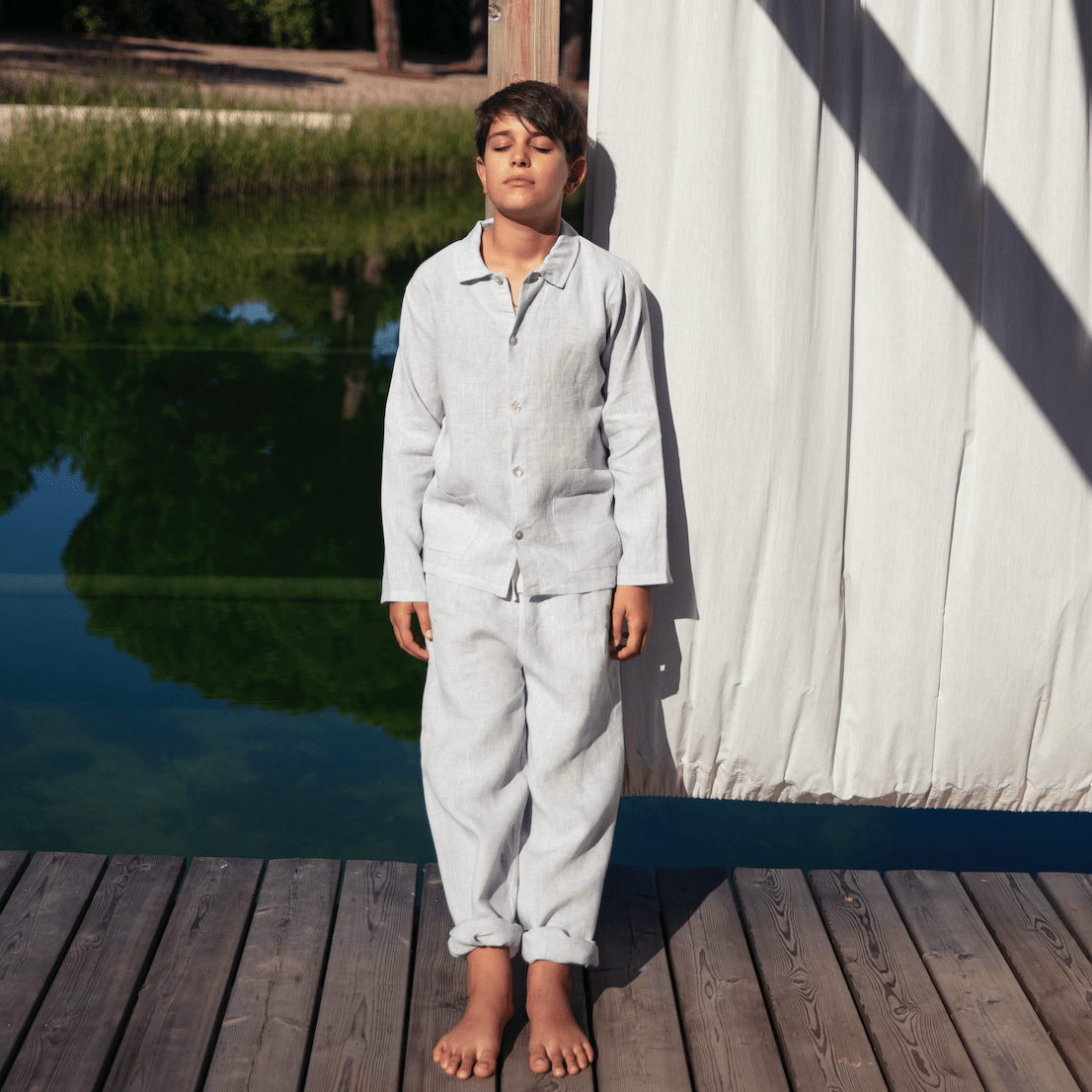 Vintage Linen | Boy's Honeycomb Set - Sets Suuky Porto