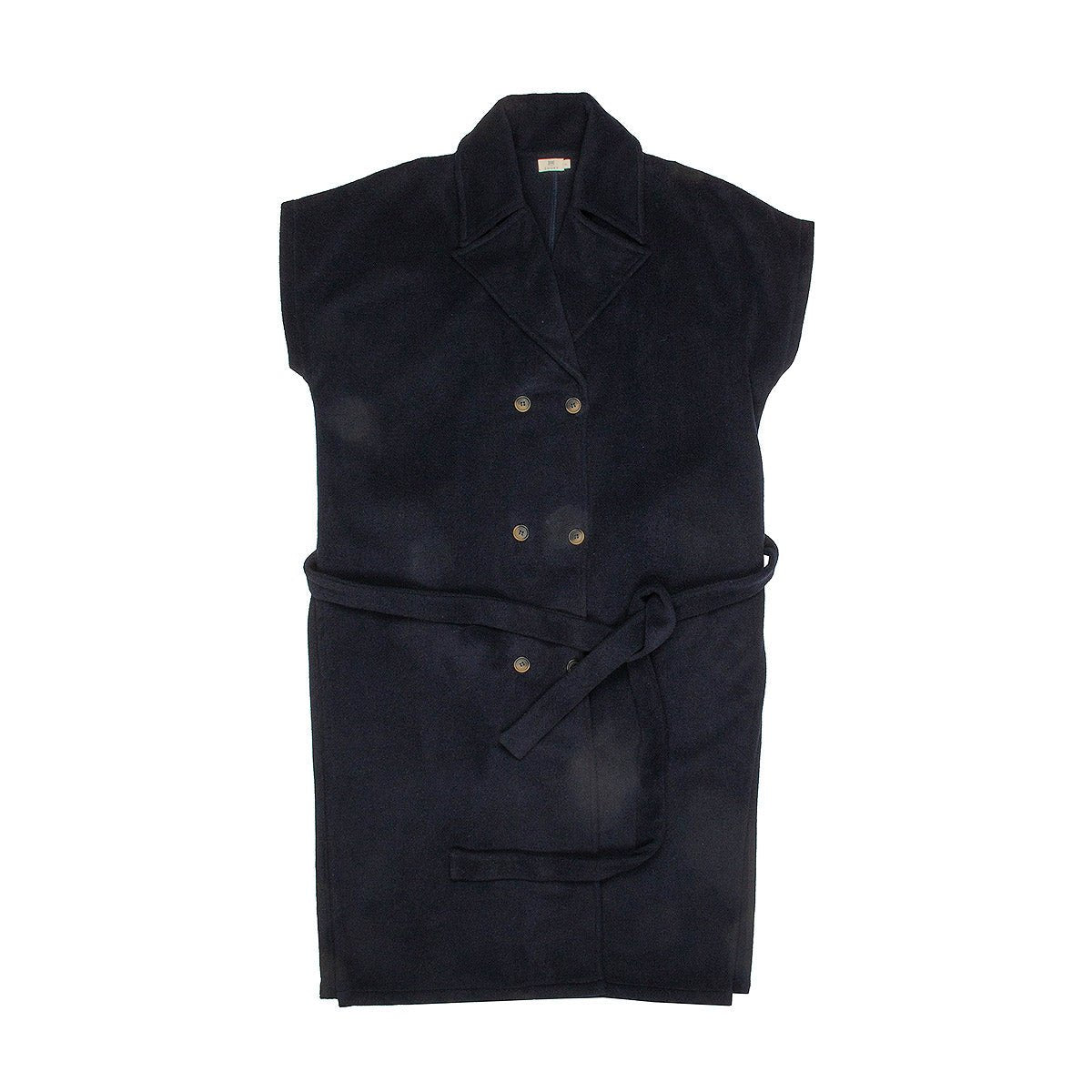 Wool Double Face Woman Waistcoat - Dresses & Jumpsuits Suuky Porto